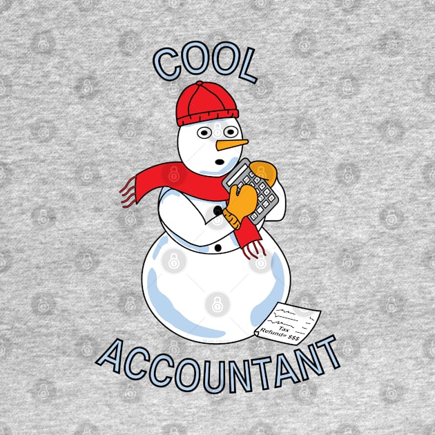 Cool Accountant Snowman by Barthol Graphics